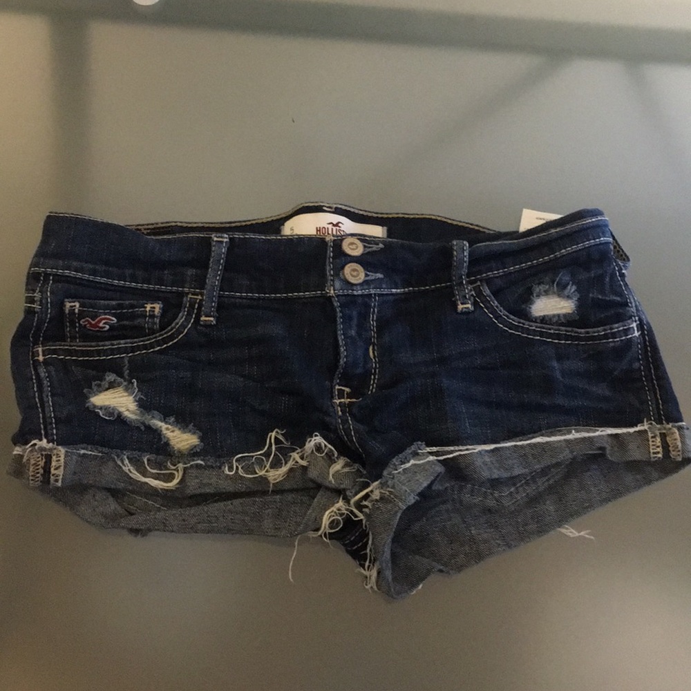 Hollister | Denim low rise shorts